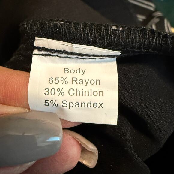 Women's Gown Town Retro Black and White Striped Fit and Flair Dress Size Small - Picture 5 of 8